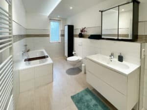 Das Badezimmer in der Ferienwohnung Bergisches Land in Wipperfürth
