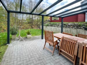 Die Terrasse in der Ferienwohnung Bergisches Land in Wipperfürth